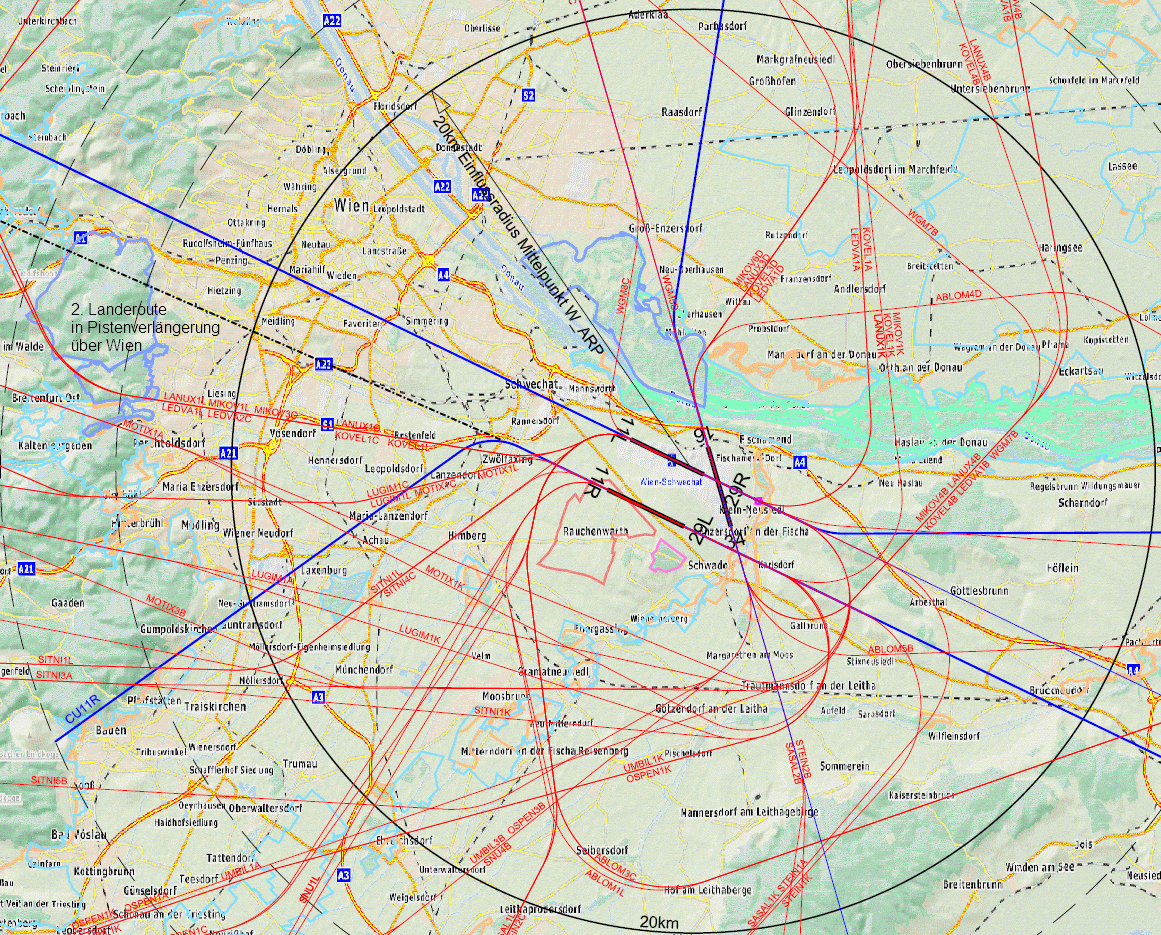 2. Landeroute über Wien