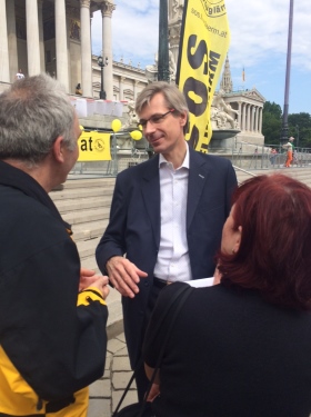 Diskussion mit dem Verkehrssprecher der Wiener ÖVP, DI Roman Stiftner