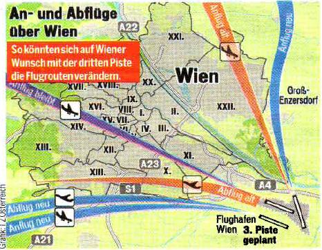 Keine Flugroute über Liesing mit 3. Piste