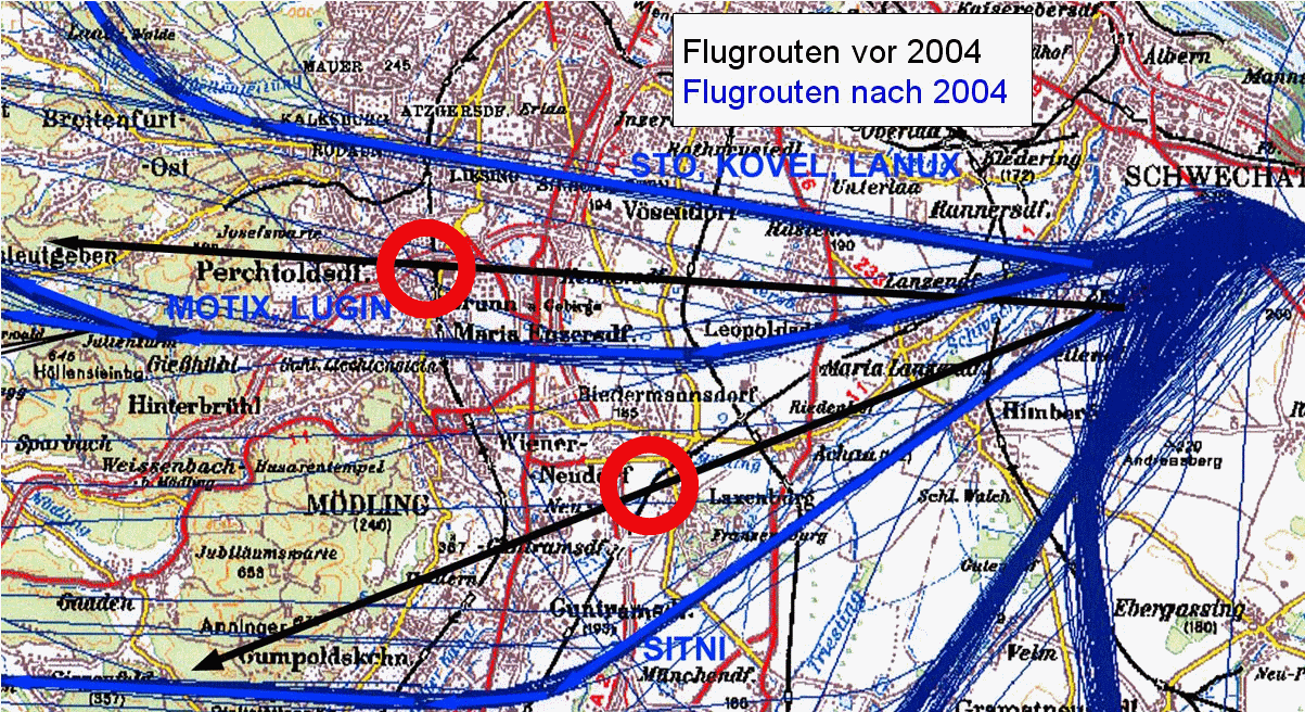 Flugroutenverlegung